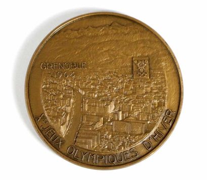 JEUX OLYMPIQUES / Grenoble 1968. Médaille...