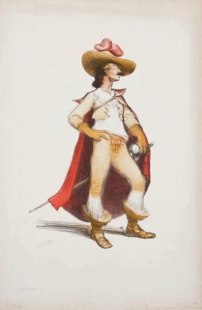 Jean VEBER (1864-1928)
D'Artagnan. Lithographie....