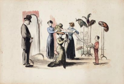 Jean VEBER (1864-1928)
Chez la modiste. Vers...