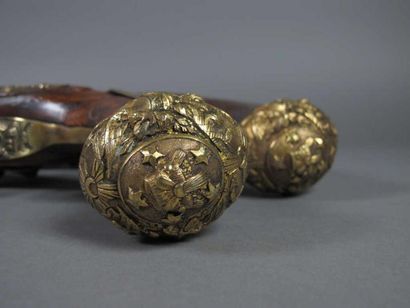 Paire de pistolets à silex pour l'Orient....