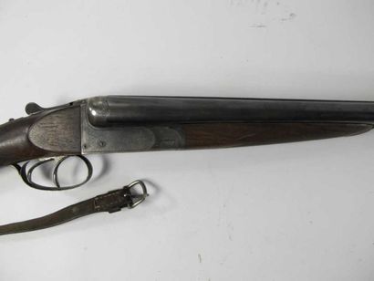 Fusil de chasse, calibre 16-65. Canons juxtaposés,...