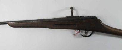 Carabine à verrou calibre 9 mm. Crosse en...