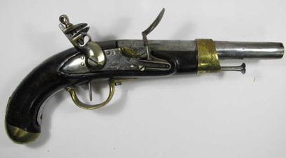 Pistolet d'arçon modèle An XIII. Canon daté...
