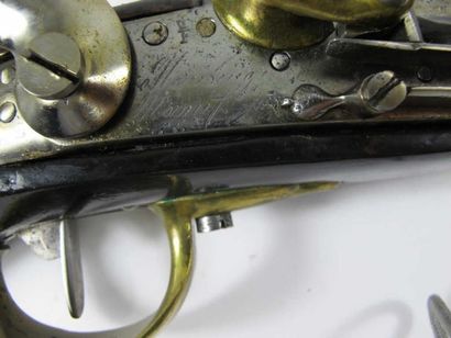 Pistolet d'arçon modèle An XIII. Canon daté...