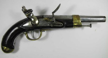 Pistolet d'arçon modèle An XIII. Canon daté...