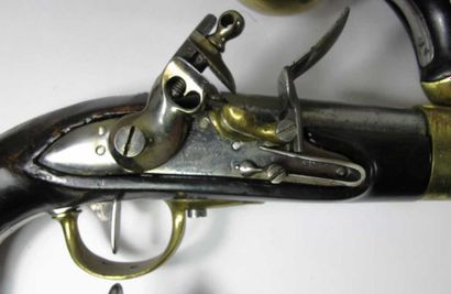 Pistolet d'arçon modèle An XIII. Canon daté...