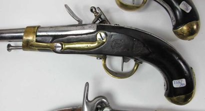 Pistolet d'arçon modèle An XIII. Canon daté...