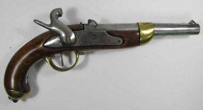 Pistolet d'arçon modèle 1822 Tbis. Garnitures...