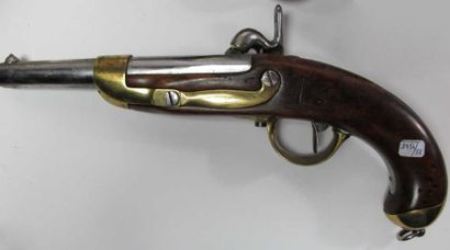 Pistolet d'arçon modèle 1822 Tbis. Garnitures...