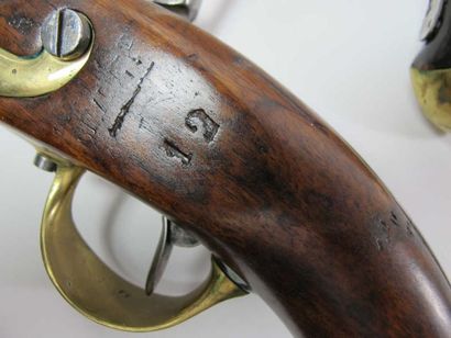 Pistolet d'arçon modèle 1822 Tbis. Garnitures...