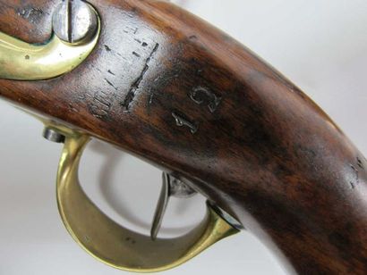 Pistolet d'arçon modèle 1822 Tbis. Garnitures...