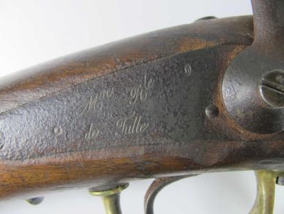 Mousqueton modèle 1842 à percussion. Platine...