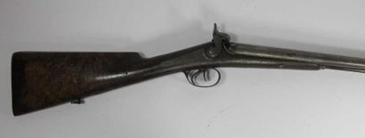 Fusil de chasse à percussion deux coups....