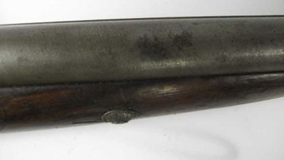 Fusil de chasse à percussion deux coups....