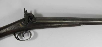 Fusil de chasse à percussion deux coups....