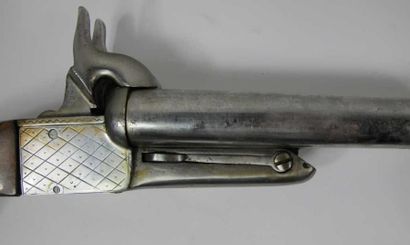 Lot: - Paire de pistolets à broche à coffre,...