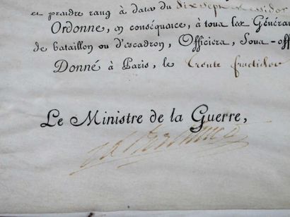 Brevet de Général de division de Charles...