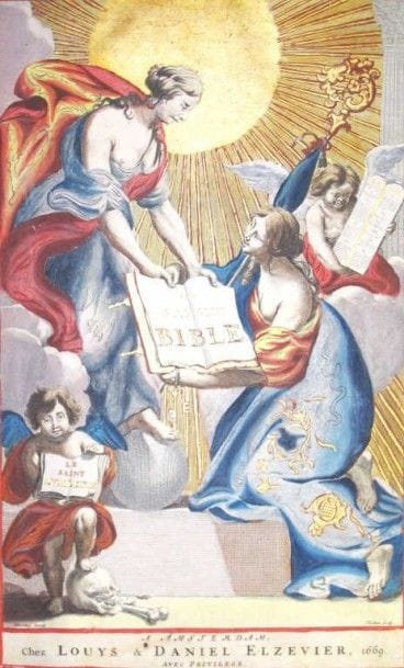 BIBLE (LA SAINTE) qui contient le vieux et...