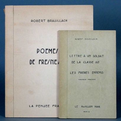 BRASILLACH Robert
Poèmes de Fresnes. Paris,...