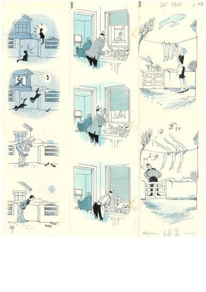 COQ
Lot de 74 strips à l'encre de Chine et...