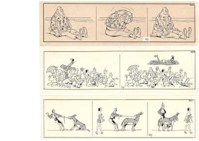 COQ
Lot de 98 strips à l'encre de Chine,...