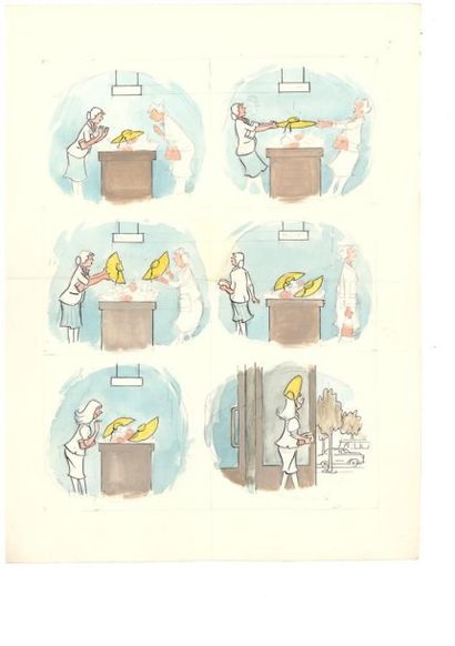 COQ
Lot de 4 planches dont 3 en couleurs...