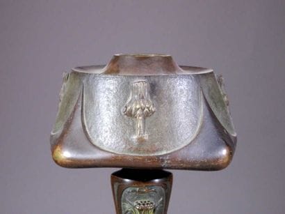 LELEU Georges
Pied de lampe à pétrole en...