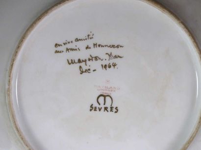 MAYODON Jean (1893-1967)
Assiette en porcelaine...