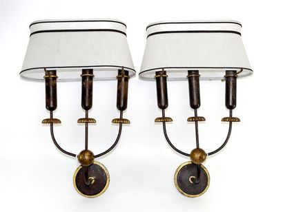 POILLERAT Gilbert (1902-1988)
Paire d'appliques...
