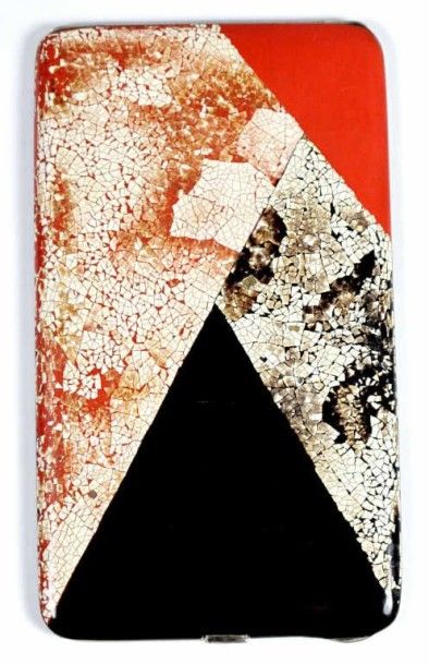 Etui à cigarettes art déco en laque Benigara...