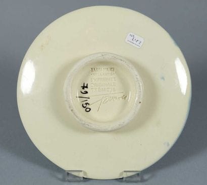 TREMOIS PIERRE YVES (Né en 1921)
Assiette...