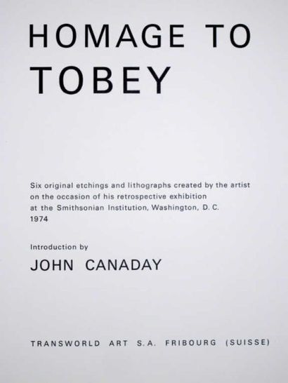 TOBEY Mark (1890-1976)
