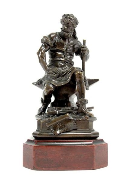 LE BOURG Charles Auguste (1829-1906) 
Statuette...