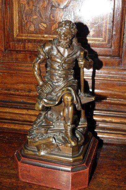 LE BOURG Charles Auguste (1829-1906) 
Statuette...