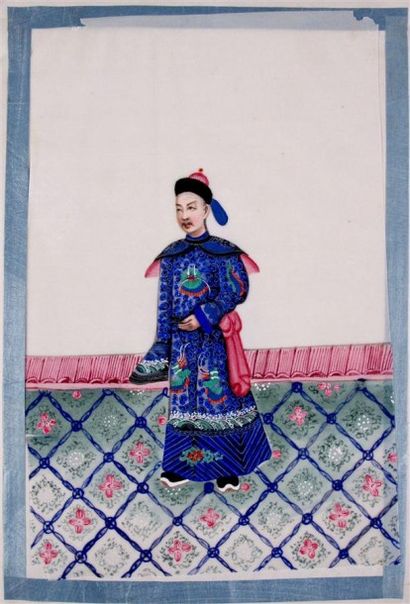 CHINE
Ensemble comprenant : deux albums de...