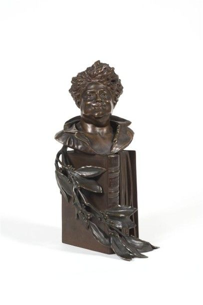 MADRASSI (1848-1919) 
Buste d'Alexandre Dumas,...