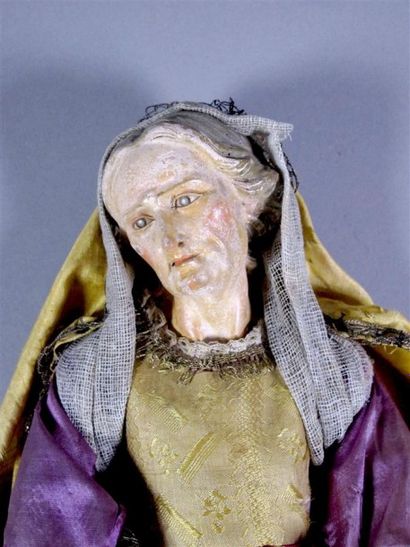 Santon napolitain en terre cuite figurant...
