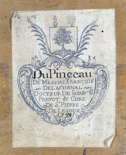 Ecole française, vers 1740, François DELACHENAL***
