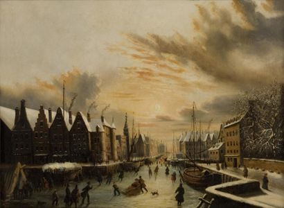 Ecole hollandaise du XIXe siècle, suiveur...