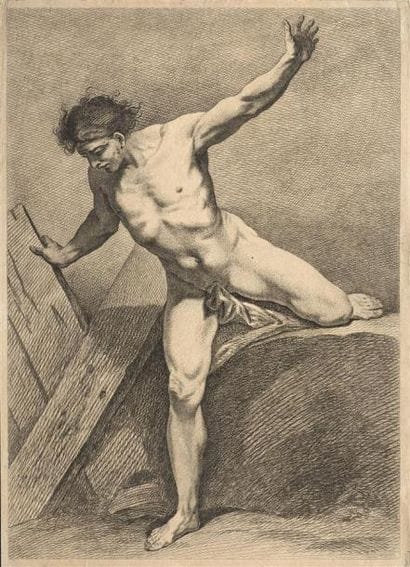 Carle van Loo (1705-1785) Six figures académiques...