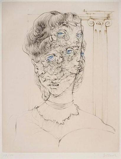 Hans Bellmer (1902-1975) De dos ; Toupie...