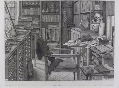Érik Desmazières (né en 1948) Le Bureau de...