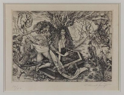 Ernst Fuchs (1930-2015) Die Versuchung des...
