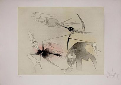 Wifredo Lam (1902-1982) Pl. VII pour le portefeuille...
