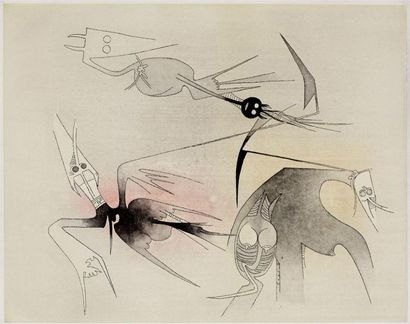 Wifredo Lam (1902-1982) Pl. VII pour le portefeuille...