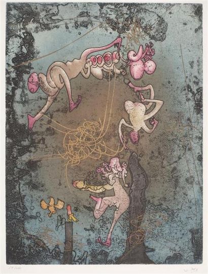 Roberto Matta (1911-2002) Pl. pour Mallarmé,...