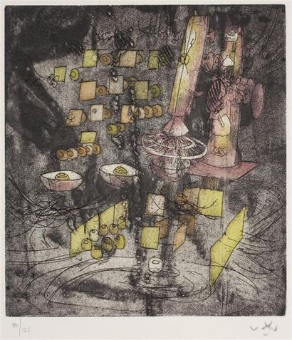 Roberto Matta (1911-2002) Pl. pour Mallarmé,...
