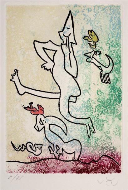 Roberto Matta (1911-2002) Pl. pour Mallarmé,...