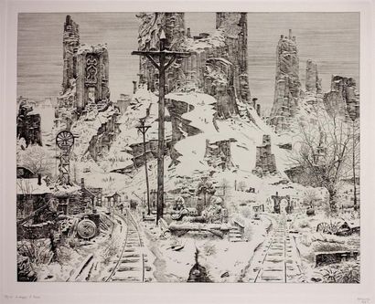Philippe Mohlitz (né en 1941) Le Voyage d'hiver....