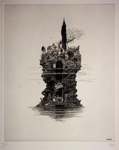 Philippe Mohlitz (né en 1941) L'Île. 1987....